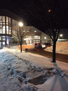 恵庭駅雪